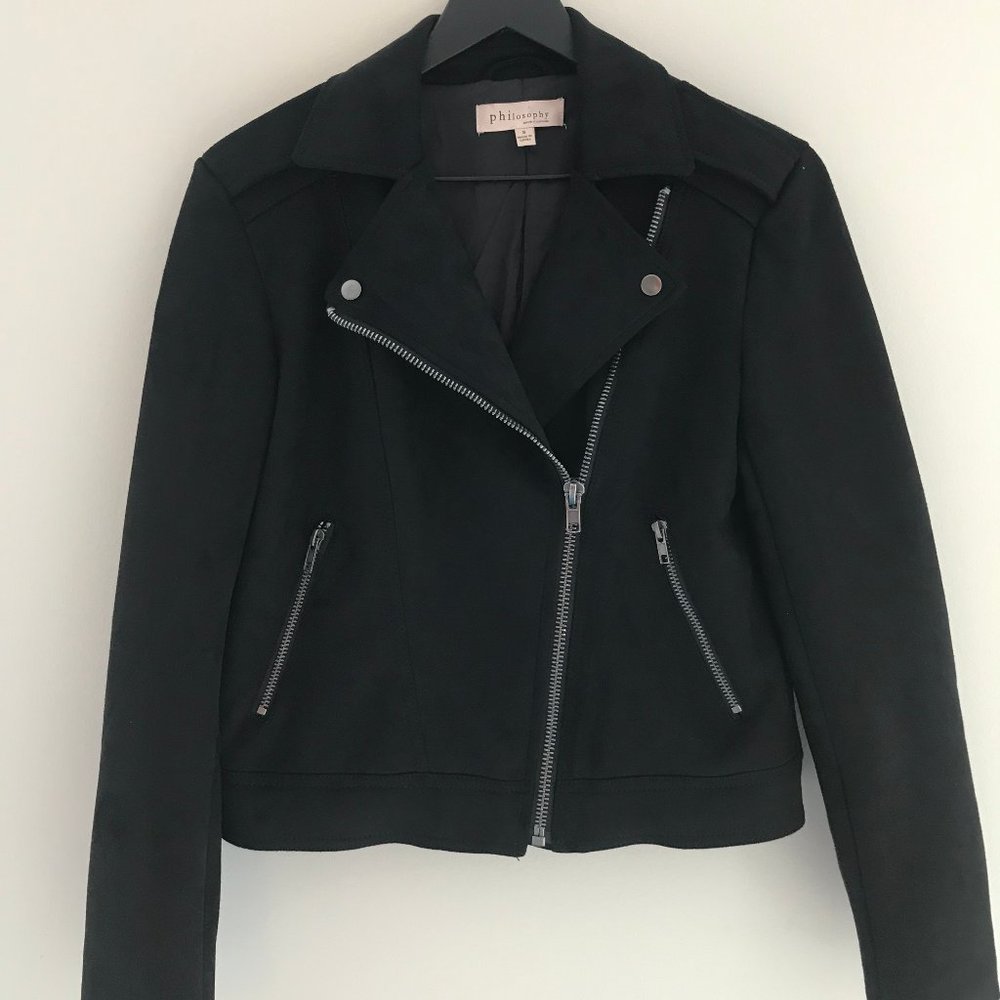 Philosophy Faux Suede Moto Jacket